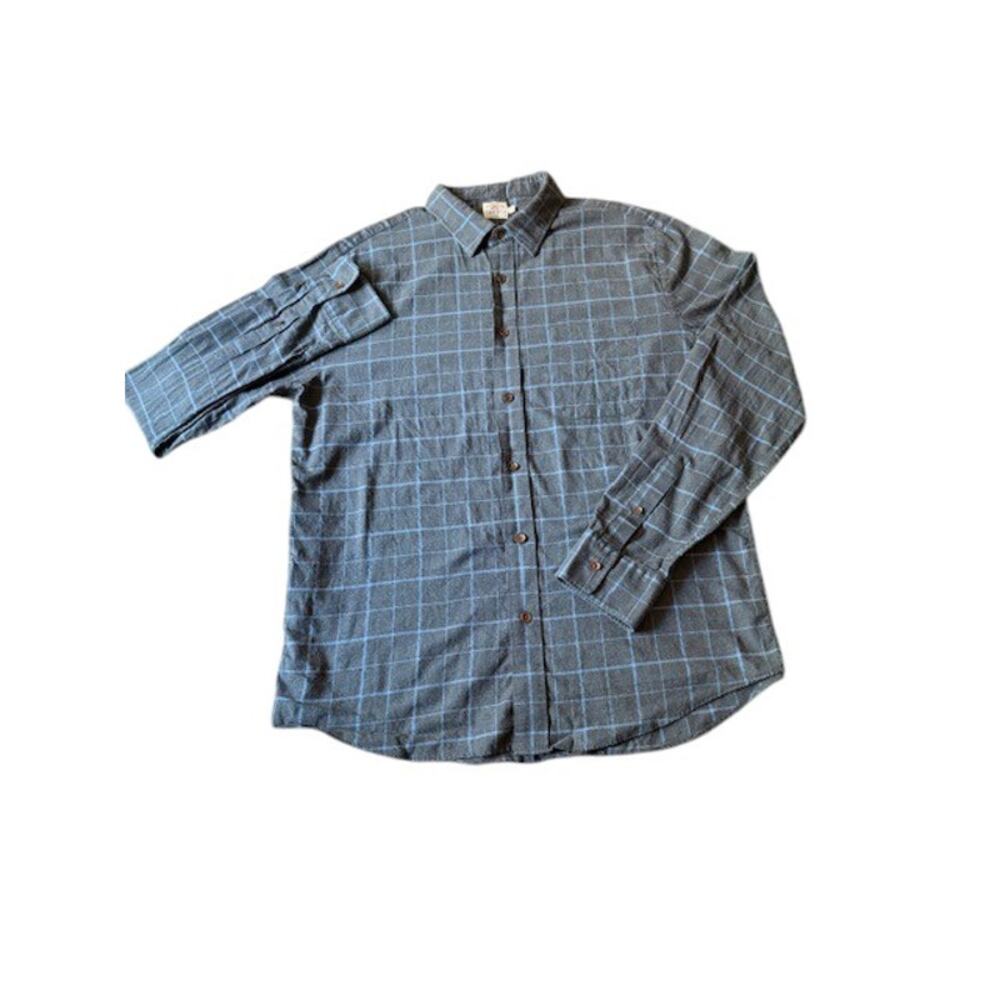 Faherty Men Shirt Large Premium cotton flannel Casual Everyday Outdoor Western